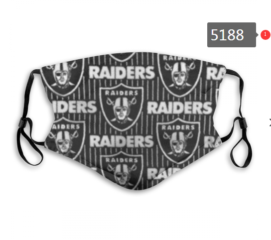 NFL Oakland Raiders #8 Dust mask with filter->nfl dust mask->Sports Accessory